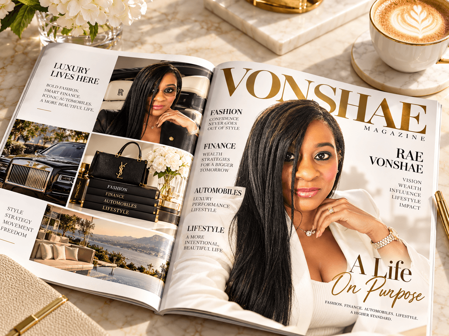 VONSHAE Magazine editorial feature